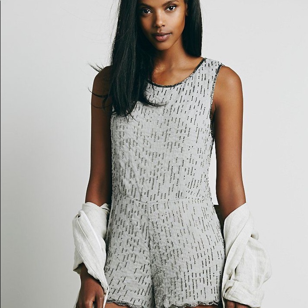 Free People Beaded Beauty Romper